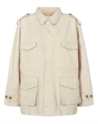 Feodora Denim Ecru Defense Jacke - Ecru